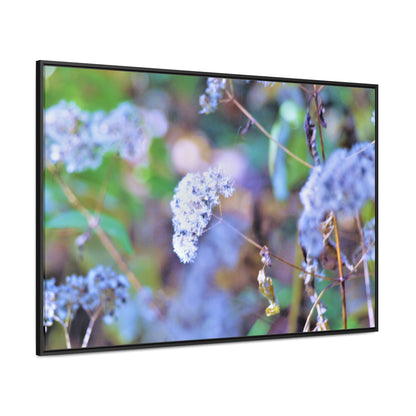 Macro Blue Gallery Canvas Wraps, Horizontal Frame