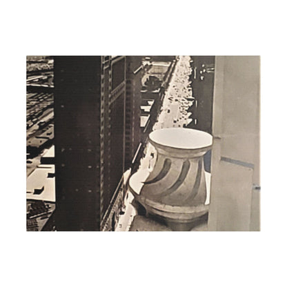 Michigan Ave Chicago Satin Canvas Stretched