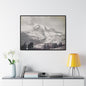 Mount Rainier Gallery Canvas Wraps Horizontal Frame 40″ x 30″ Black Premium Gallery Wraps (1.25″)