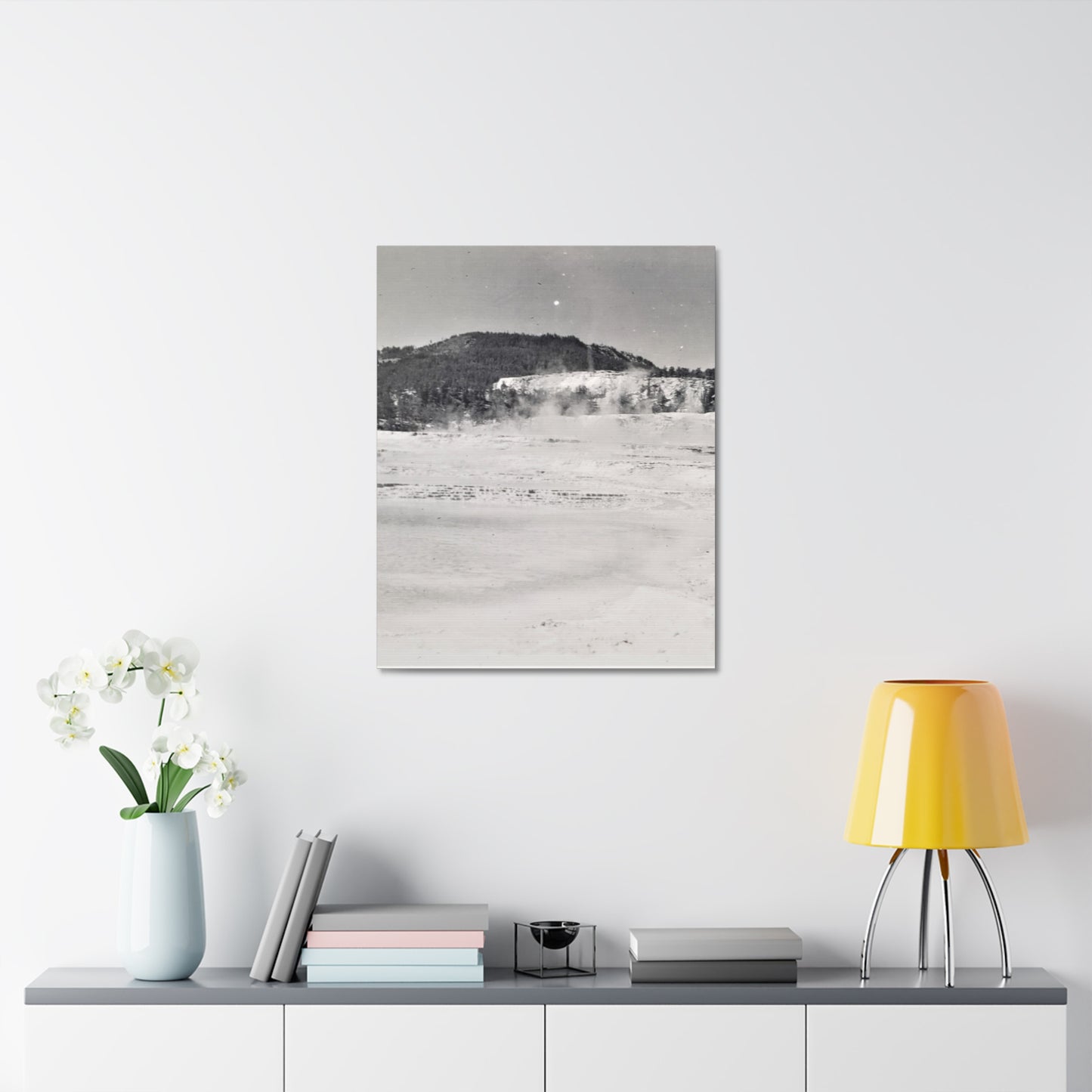 Mammoth Hot Springs Yellowstone Stretched Canvas