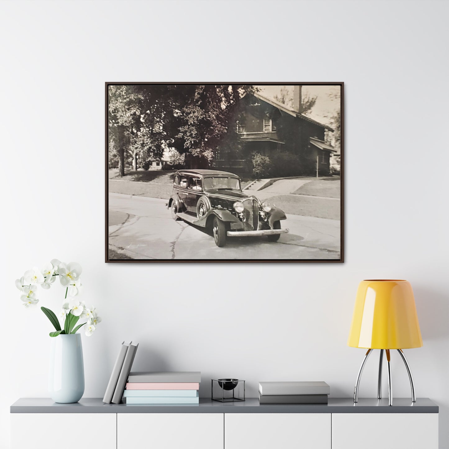 Classic Car Gallery Canvas Wraps, Horizontal Frame