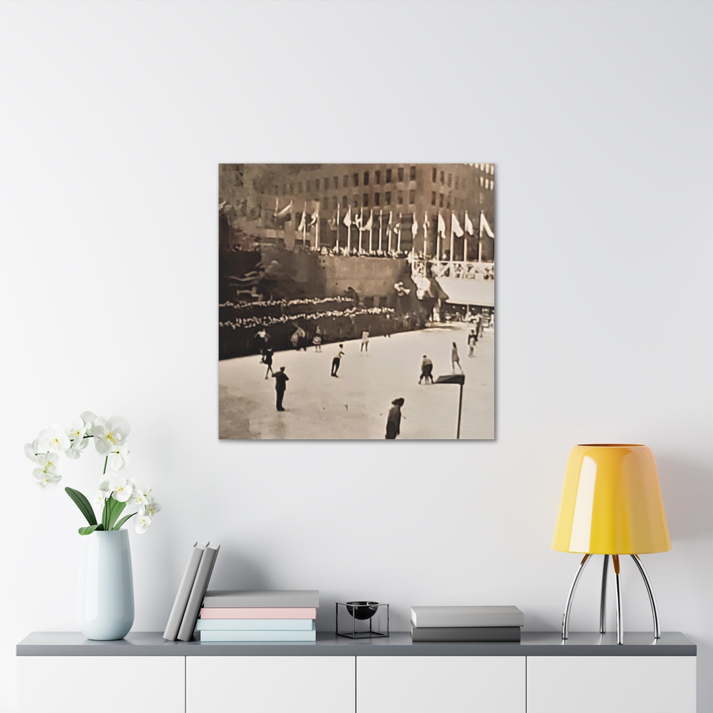 Rockefeller Plaza Easter 1945 Canvas Gallery Wraps