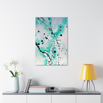 Teal Burst Canvas Gallery Wraps