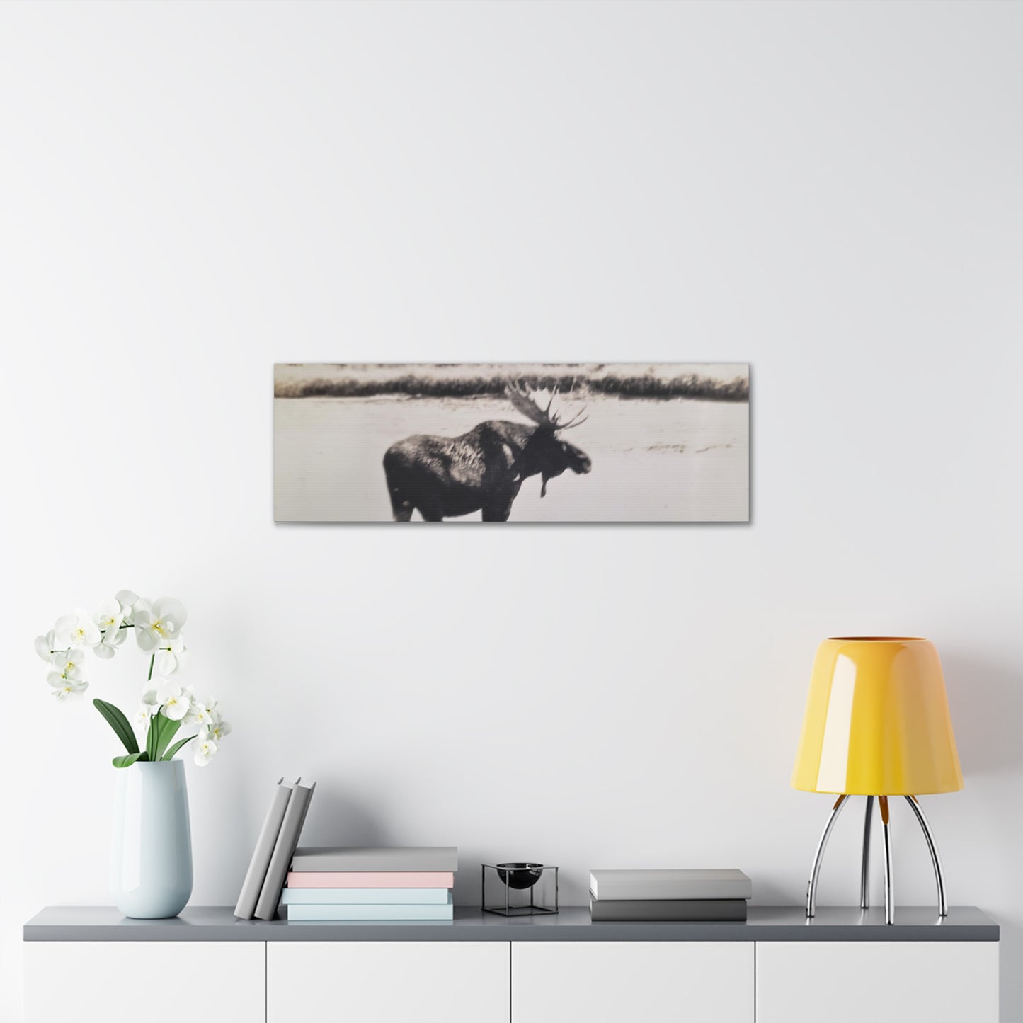 Yellowstone Bull Moose Canvas Gallery Wraps