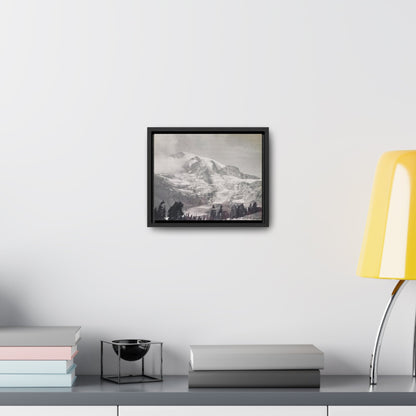 Mount Rainier Gallery Canvas Wraps Horizontal Frame 10″ x 8″ Black Premium Gallery Wraps (1.25″)