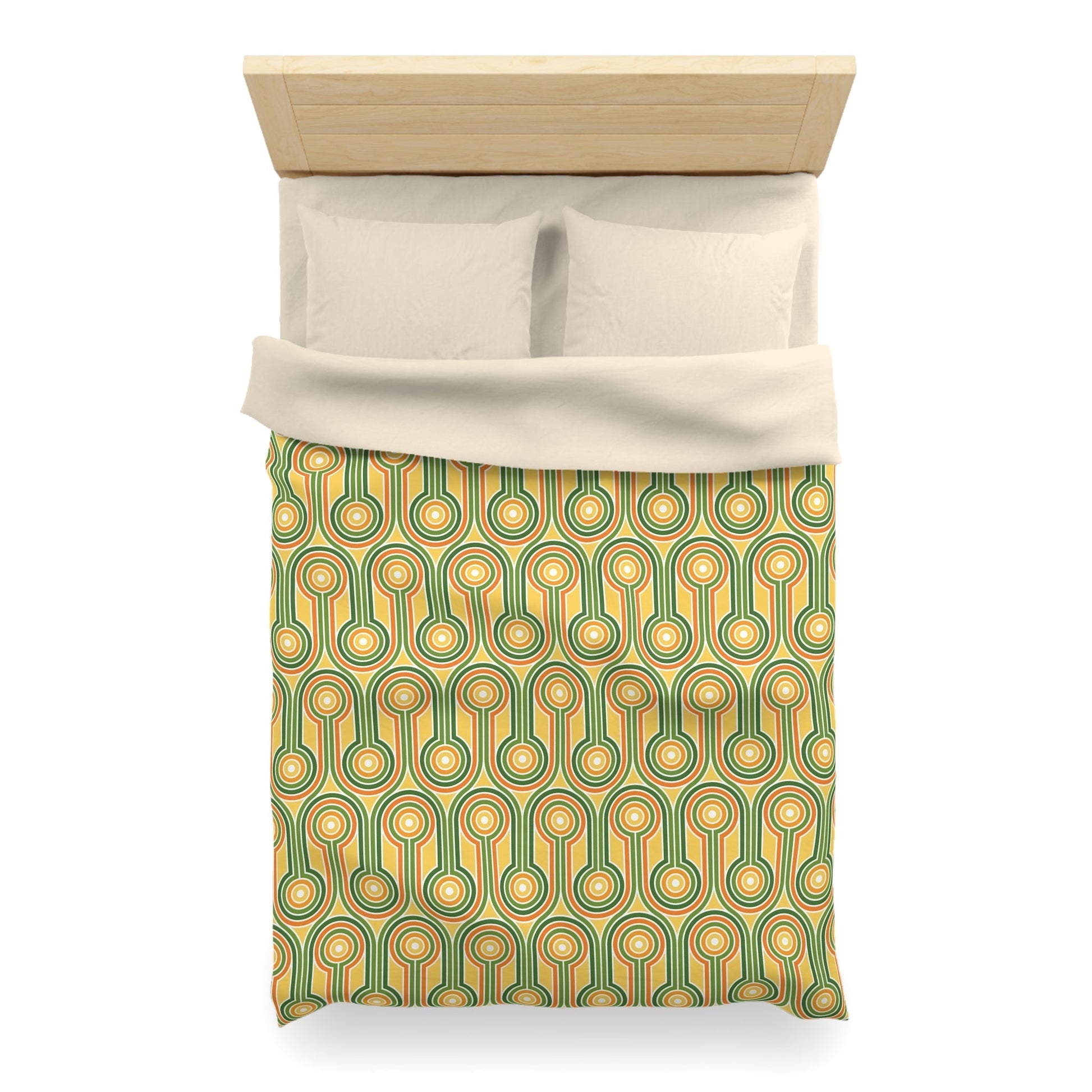 Retro Pattern Microfiber Duvet Cover - Kia Day Design