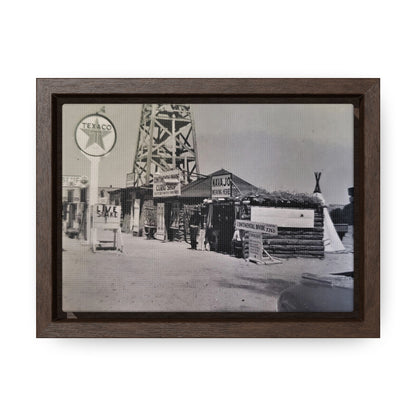 Texaco Station Continental Divide Gallery Canvas Wraps, Horizontal Frame