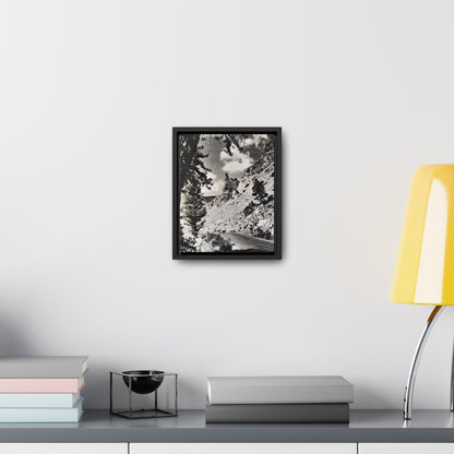 Eagles Nest Rock Yellowstone Gallery Canvas Wraps Vertical Frame 8″ x 10″ 1.25" Black