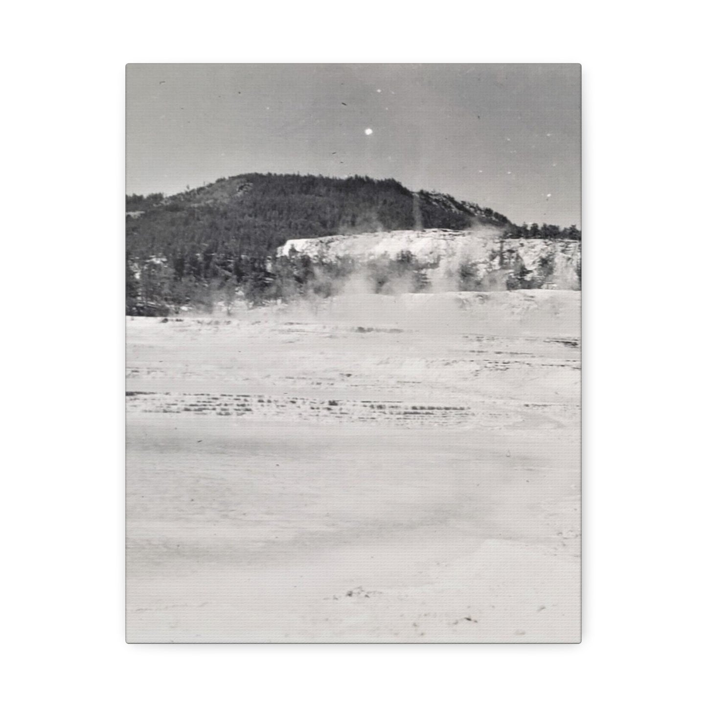 Mammoth Hot Springs Yellowstone Stretched Canvas