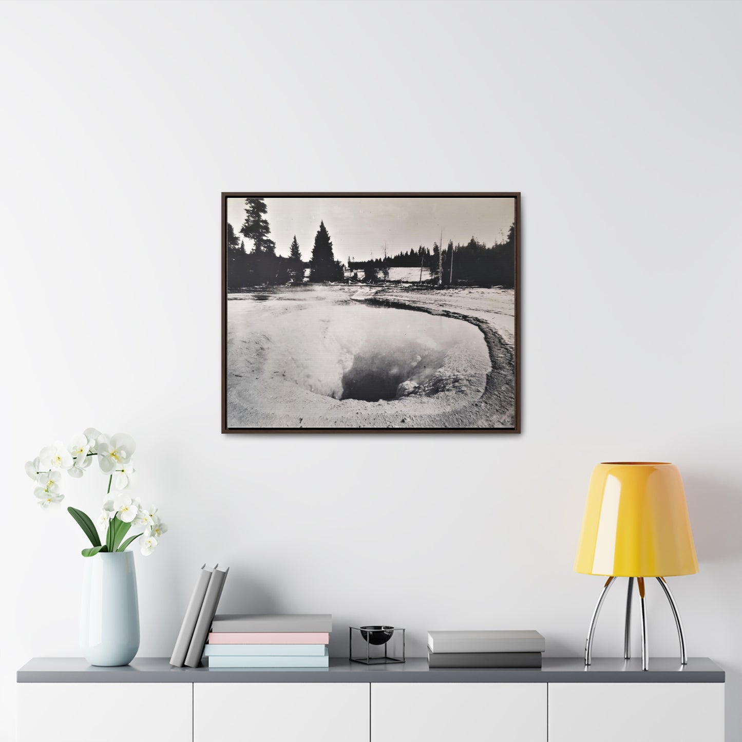 Morning Glory Pool Yellowstone Gallery Canvas Wraps, Horizontal Frame