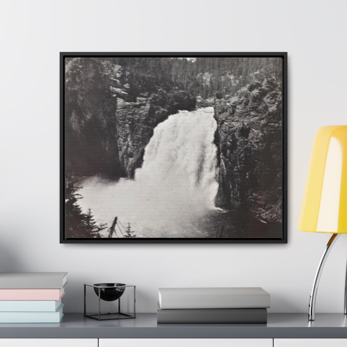 Upper Falls Yellowstone Gallery Canvas Wraps, Horizontal Frame