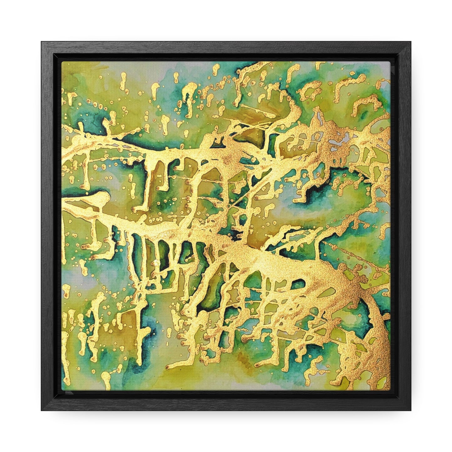 Acid Rain Gallery Canvas Wraps, Square Frame