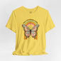 Butterfly Rainbow Women's T-Shirt - Vintage Graphic Tee for Nature Lovers- Cloud 16 Clothing Co.- {{Product type}}