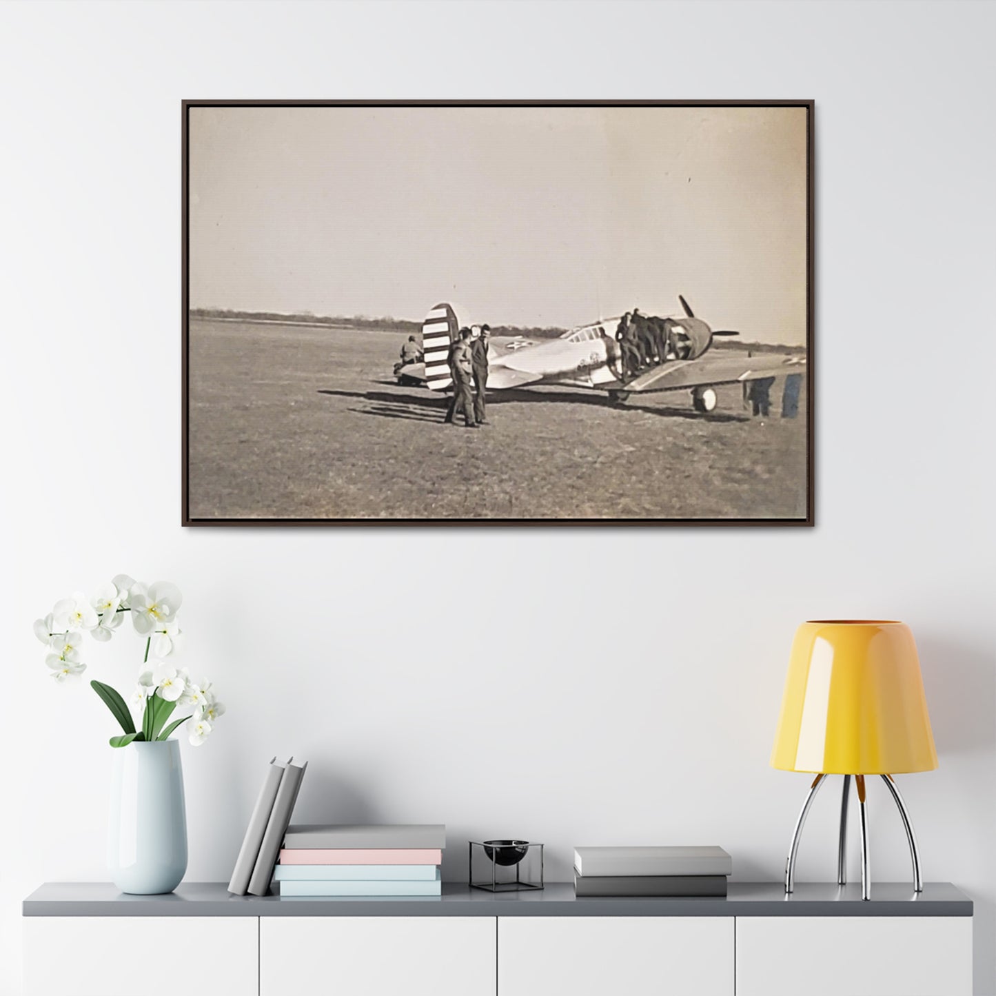 Army Pursuit Plane Ames Airport 1939 Gallery Canvas Wraps, Horizontal Frame