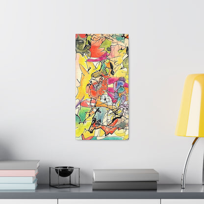 Colorful Abstract Canvas Gallery Wraps 10″ x 20″ 1.25"