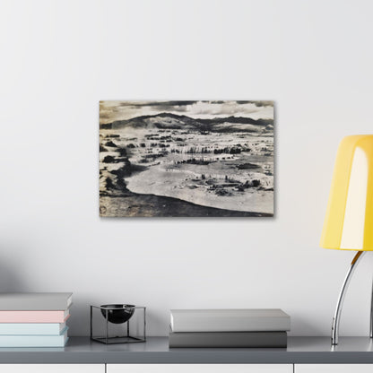 Springs at top of Jupiter Terrace Yellowstone Canvas Gallery Wraps 18″ x 12″ 1.25"