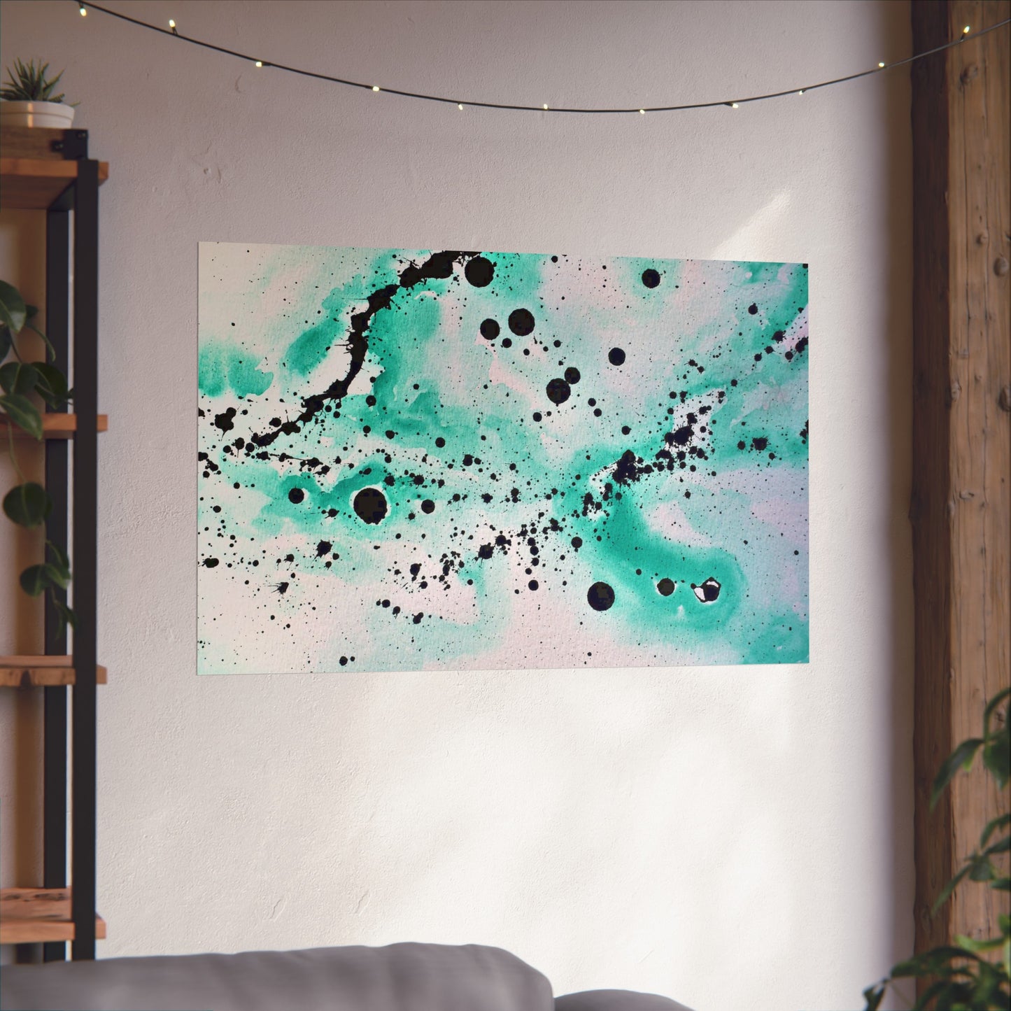 Teal Burst Fine Art Posters