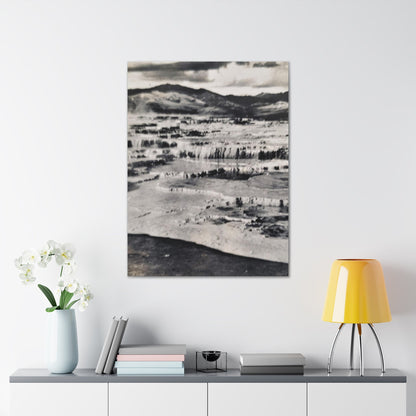 Springs at top of Jupiter Terrace Yellowstone Canvas Gallery Wraps 30″ x 40″ 1.25"