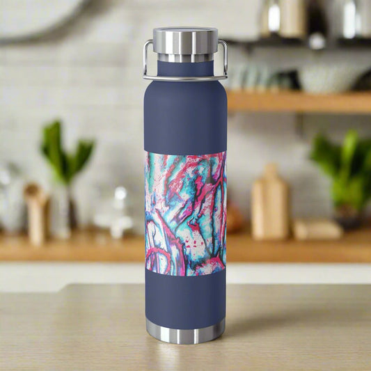 Pink Jellyfish 22oz Vacuum Insulated Bottle