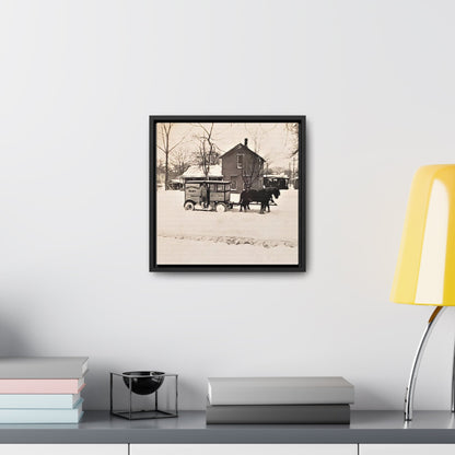 Milk Man Gallery Canvas Wraps Square Frame 12″ x 12″ Premium Gallery Wraps (1.25″) Black