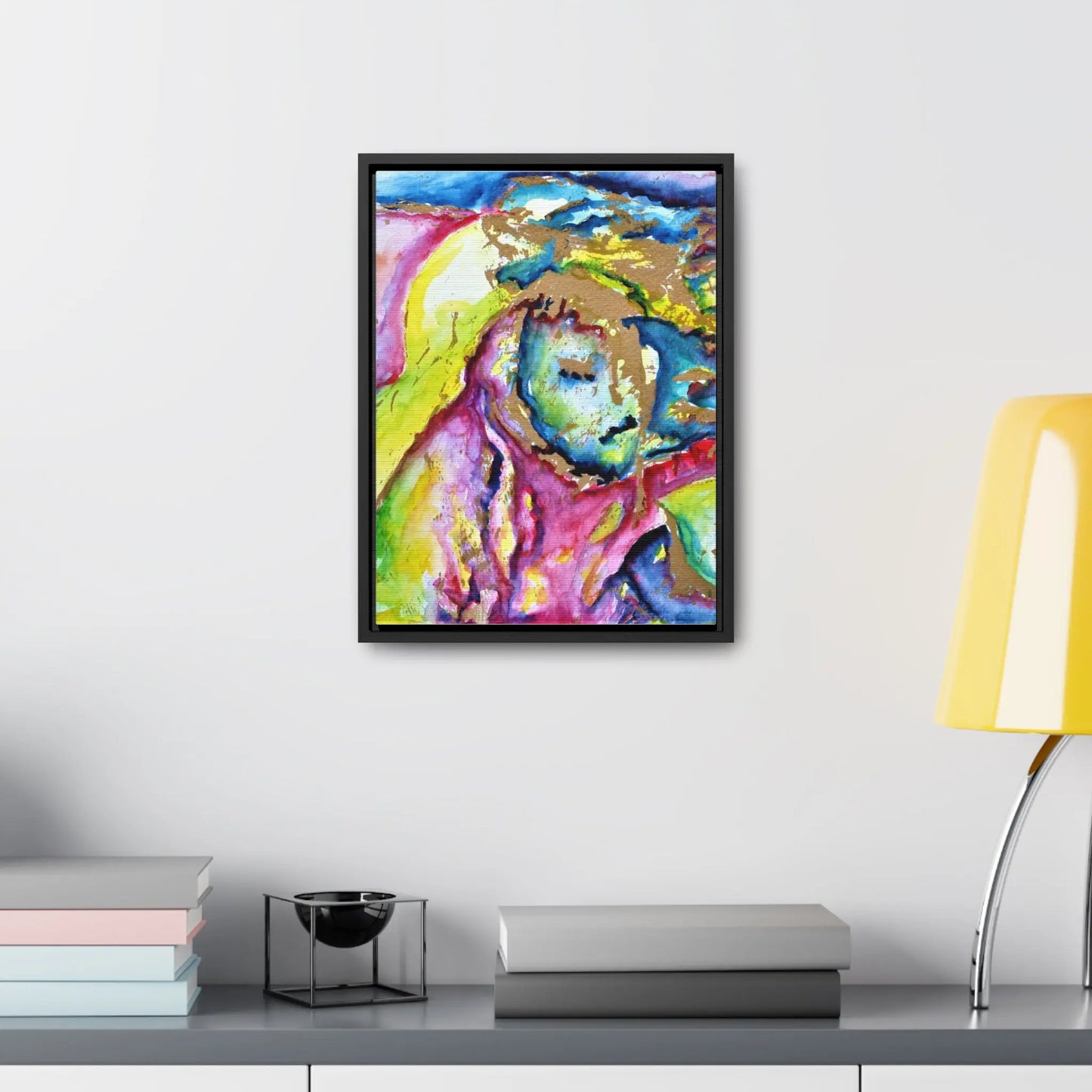 Mothers Face Gallery Canvas Wraps, Vertical Frame