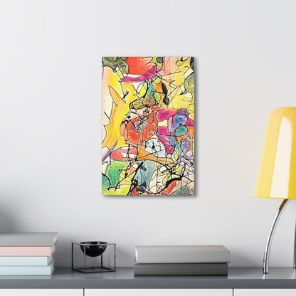 Colorful Abstract Canvas Gallery Wraps 12" x 18" 1.25"