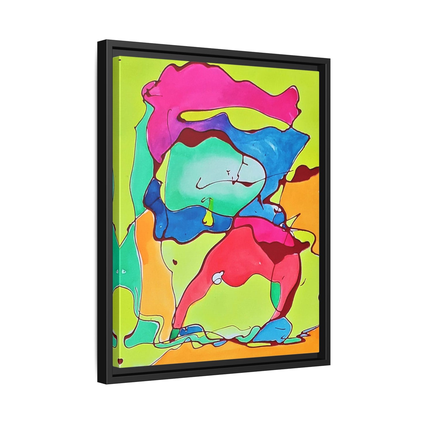 Kool Kid Matte Canvas Framed - Kia Day Design