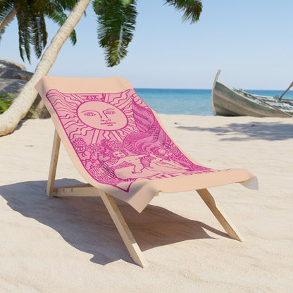 The Sun Tarot Beach Towel | Witchy Tarot Towel by The Love Witch - - Home Decor