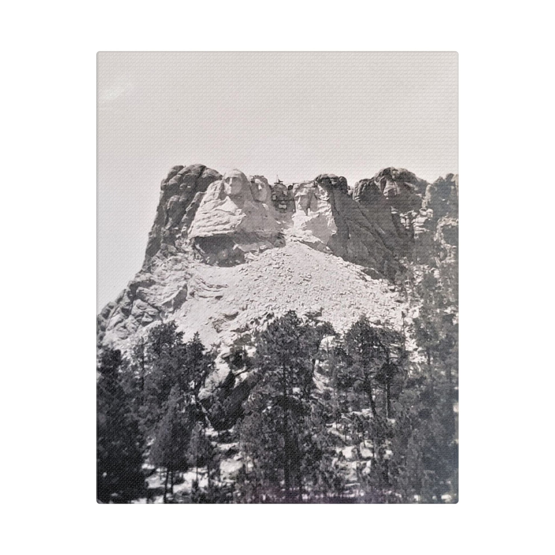 Black Hills Mount Rushmore Satin Canvas Stretched