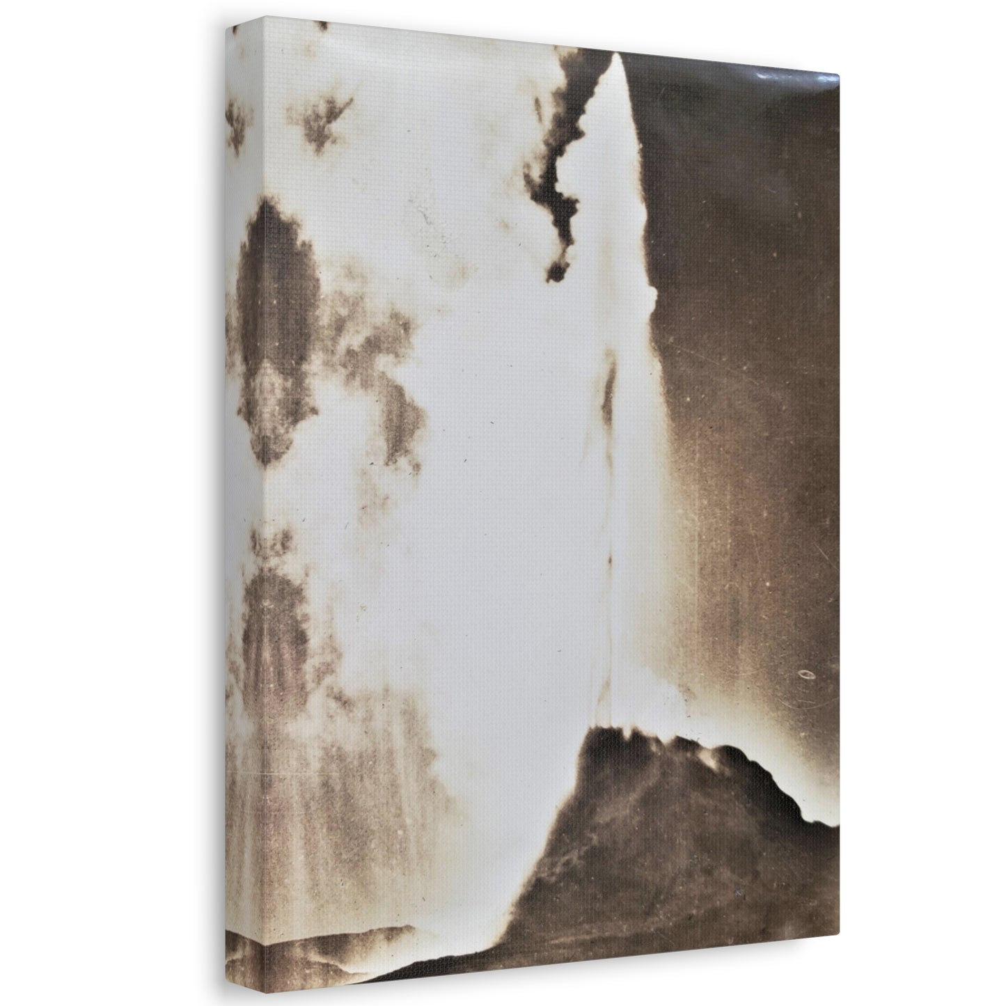 White Dome Geyser Yellowstone Stretched Canvas