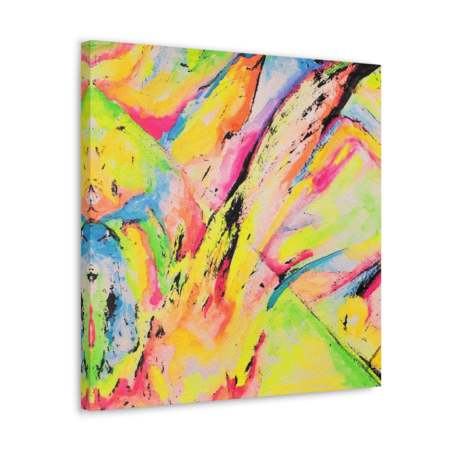 Neon Fire Canvas Gallery Wraps