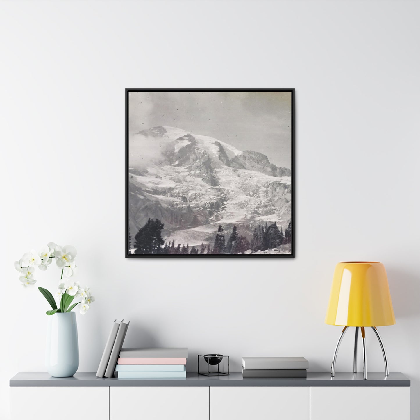 Mount Rainier Gallery Canvas Wraps, Square Frame