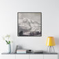Mount Rainier Gallery Canvas Wraps Square Frame 30″ x 30″ Premium Gallery Wraps (1.25″) Black
