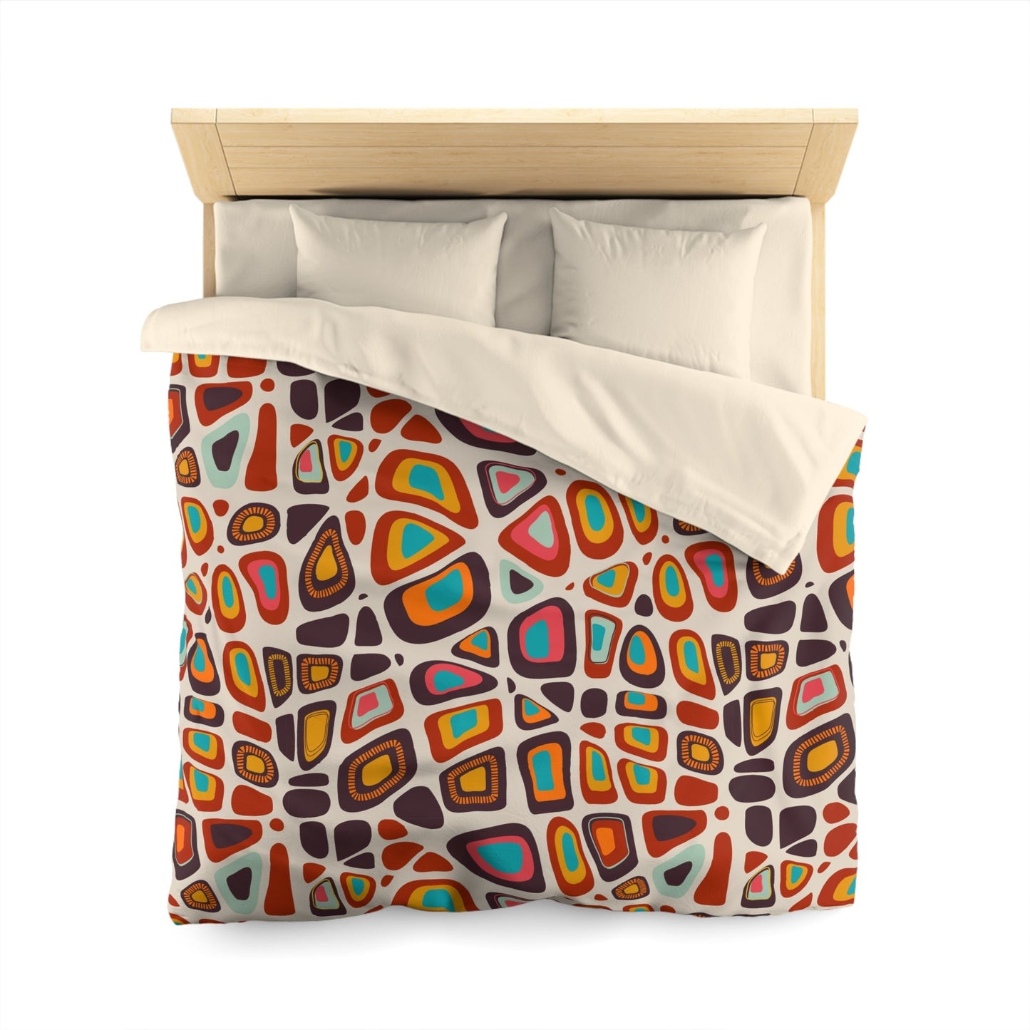 Vibrant Bohemian Microfiber Duvet Cover - Kia Day Design