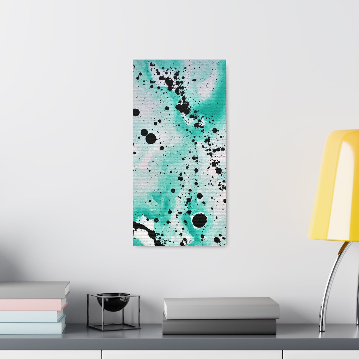 Teal Burst Canvas Gallery Wraps