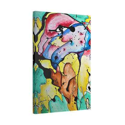 3rd Eye Sundae Satin Canvas Stretched - Kia Day Design