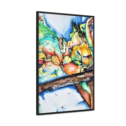 Owl In Flight Gallery Canvas Wraps, Vertical Frame