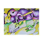 Purple Mountains Satin Canvas Stretched 24″ x 18″ (Horizontal) 1.5"