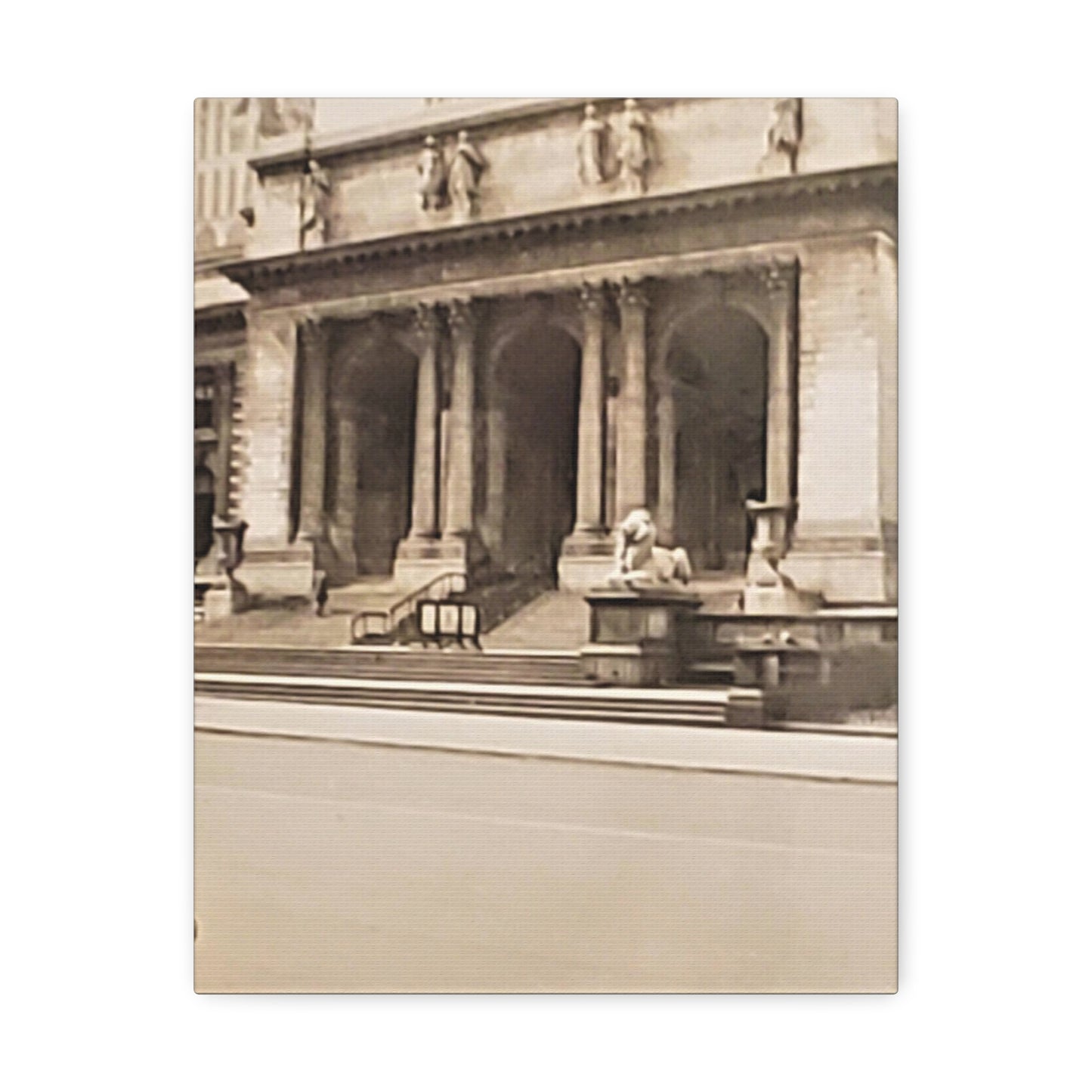 New York Public Library Stretched Canvas