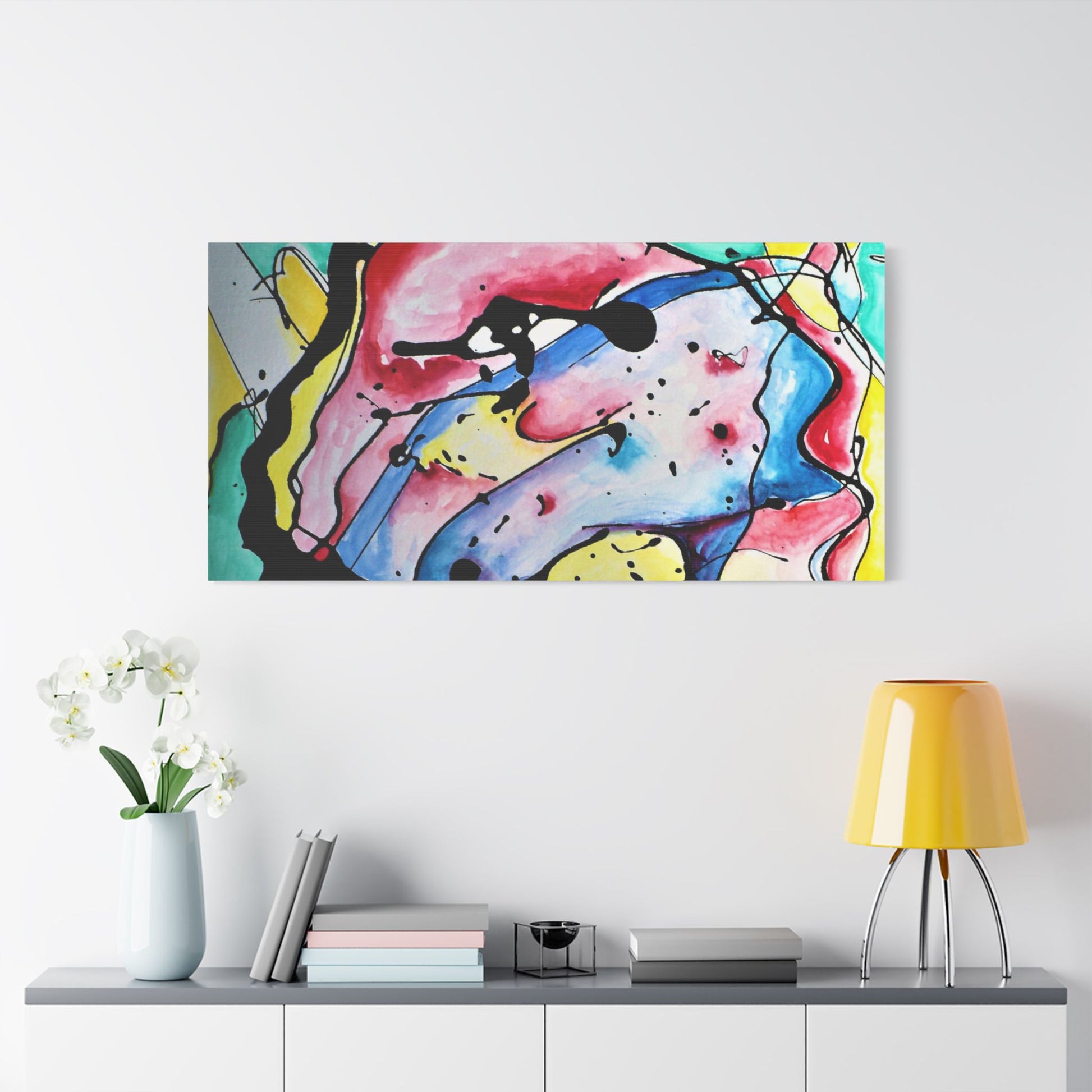 3rd Eye Sundae Satin Canvas Stretched - Kia Day Design