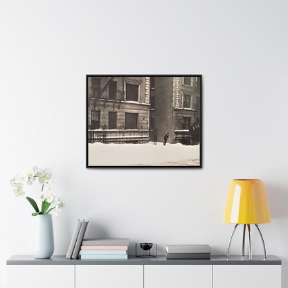 430 W 119th St New York Gallery Canvas Wraps Horizontal Frame 30″ x 24″ Black white Premium Gallery Wraps (1.25″)