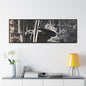 Narada Falls Yellowstone Gallery Canvas Wraps Horizontal Frame 60″ x 20″ Walnut 1.25"
