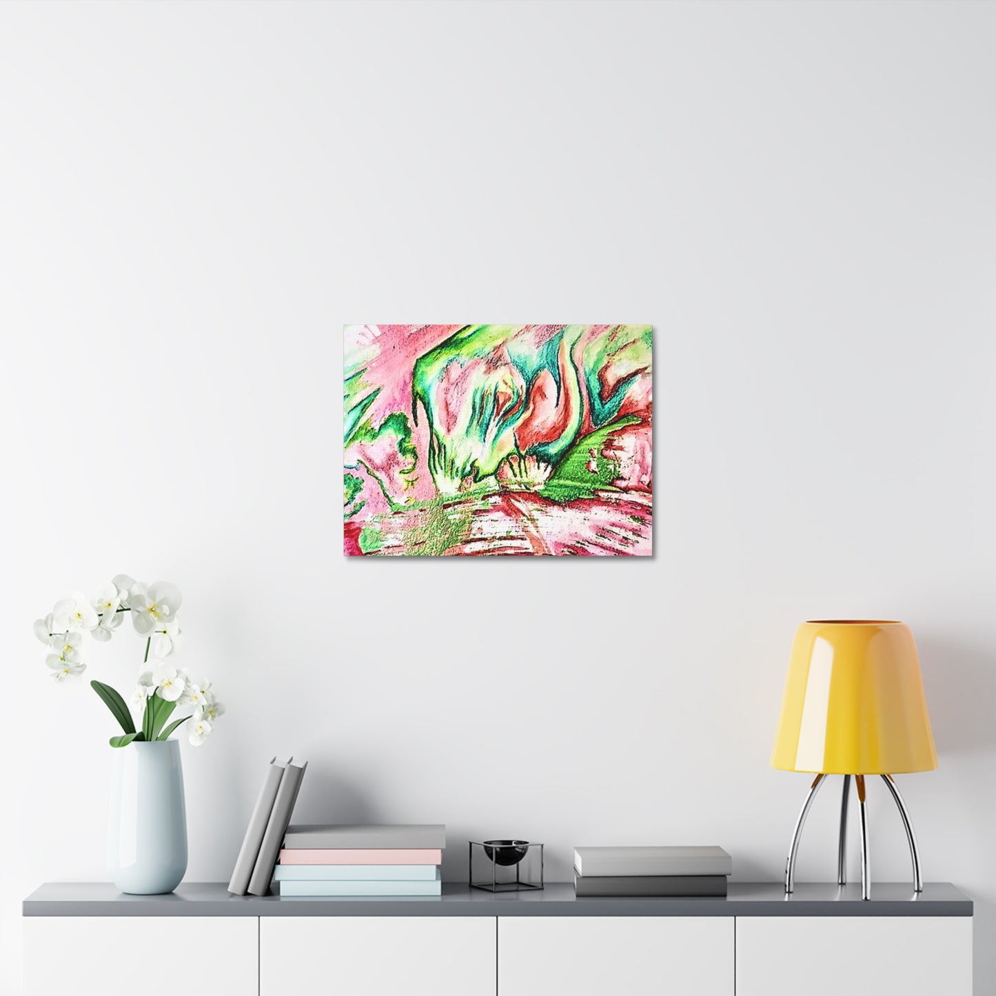 Pink Forest Stretched Canvas