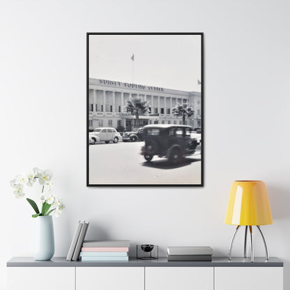 Sunset Bowling Center Largest in U.S 1939 Gallery Canvas Wraps Vertical Frame 30″ x 40″ Premium Gallery Wraps (1.25″) Black