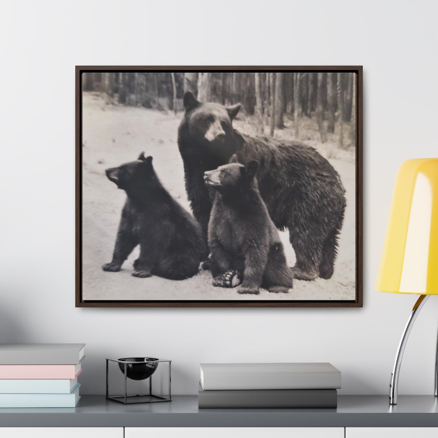 Yellowstone Black Bears Gallery Canvas Wraps, Horizontal Frame