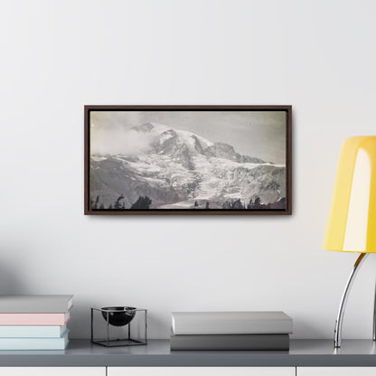 Mount Rainier Gallery Canvas Wraps Horizontal Frame 20″ x 10″ Walnut Premium Gallery Wraps (1.25″)