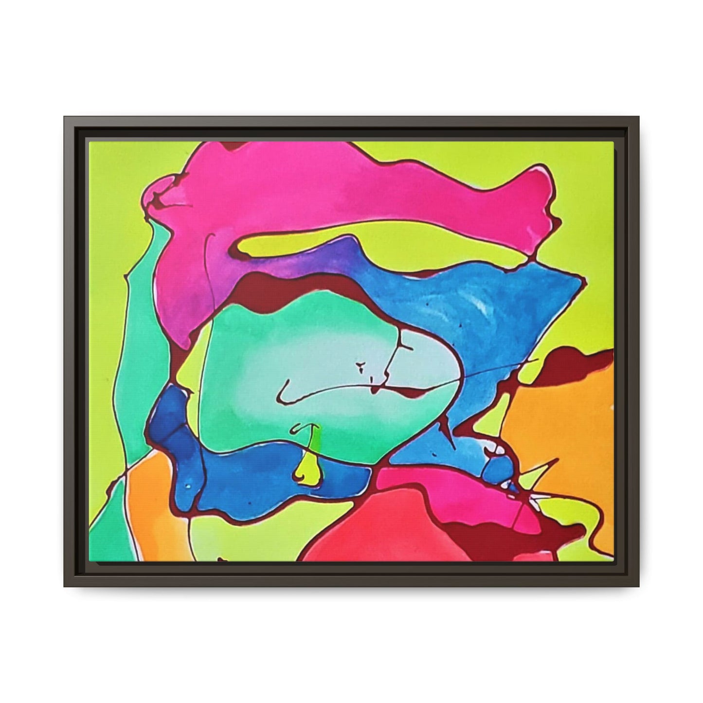 Kool Kid Matte Canvas Framed - Kia Day Design