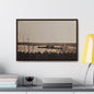 Navy Day New York October 27th 1945 Gallery Canvas Wraps Horizontal Frame 24″ x 16″ Walnut 1.25"