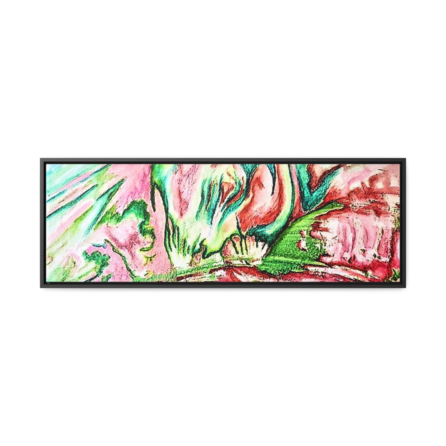 Pink Forest Gallery Canvas Wraps, Horizontal Frame