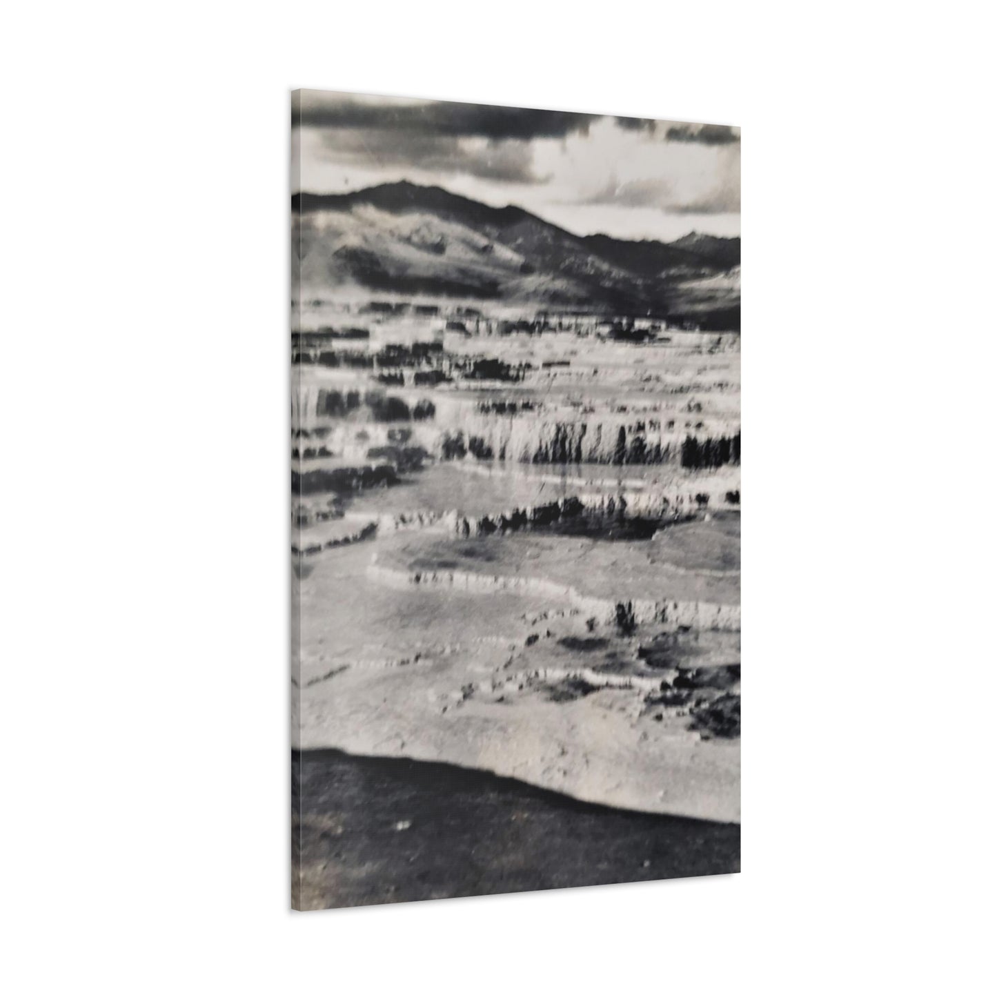 Springs at top of Jupiter Terrace Yellowstone Canvas Gallery Wraps